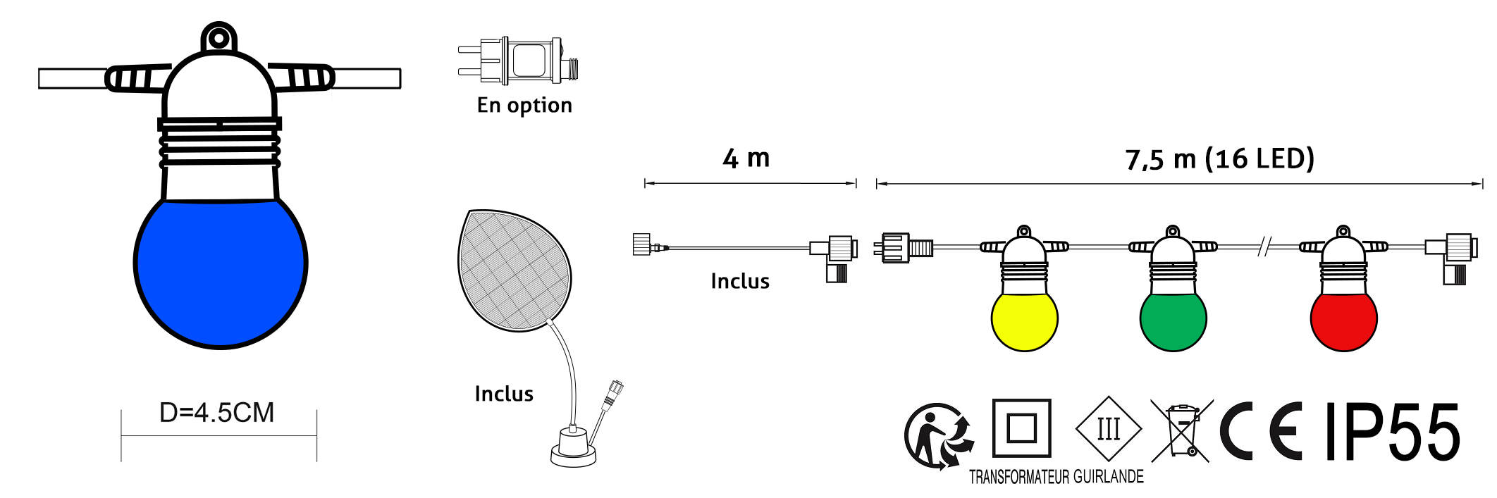 Domensions Guinguette White