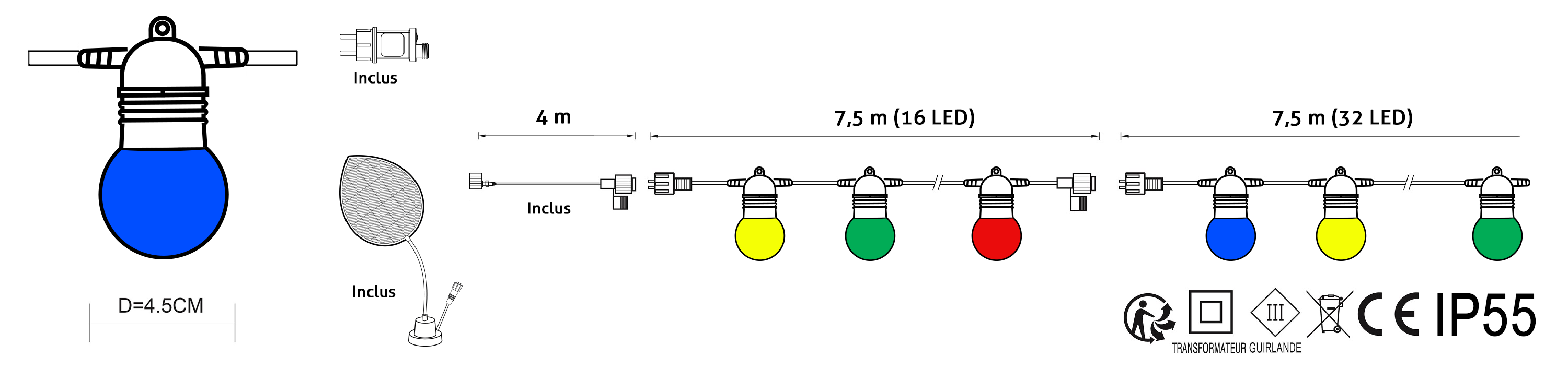 Domensions Guinguette White